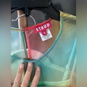 Staud multicolored maxi dress